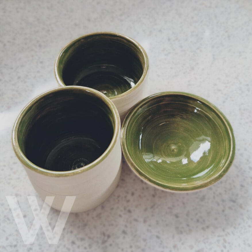 Green mini bowl set