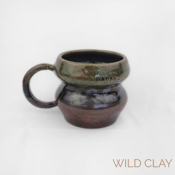 Forest Pause Mug $45.00 | 250ml | 1 Available Earthy stoneware mug finished in woodland-inspired glazes