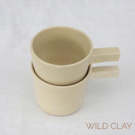 Modern Coffee Cup | Natural $32.00 | 4 Available Made for slow mornings, with a glossy clear glaze.