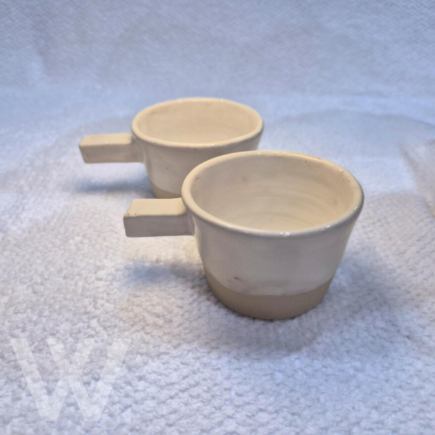 Modern Coffee Cups Preorder Block handle mug.
