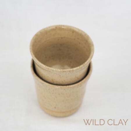 Pause Tumbler - Clear Speckle $28.00 (250 ml) 6 available Thrown stoneware tumbler with a Clear glaze.
