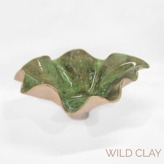 Tide Vessel | Greenstone $52 | 8cm h, 21cm L | 1 Available A sculptural stoneware vessel inspired by the movement and flow of nature.