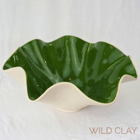 Wild Bloom Bowl | Forest From $170 | Preorder A statement piece for your table, Deep forest tones.