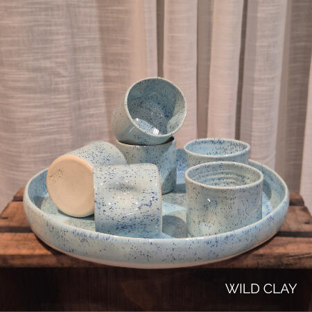 Squeeze Cup & Tray Set_ $304.00 | Made to order The perfect pairing for coffee & cake. Includes, 6 tumblers, 1 sugar bowl, 1 large serving platter.