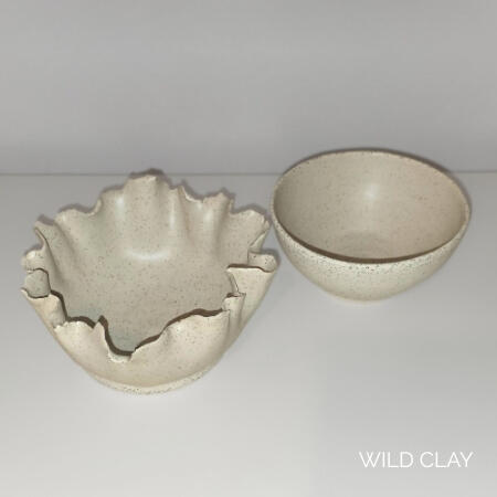 Sahara Speckle bowls Ruffle $35.50 | 6 H by 13cm W | Out of stock Bowl $18.00 | 5.5H x 11cm W (out of stock)