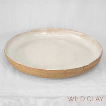 Serving Platter - White Speckle Large $128 | 34 cm | Preorder Small $66.00 | 26 cm | Preorder A stoneware platter in a soft white speckle, clean and easy to style.