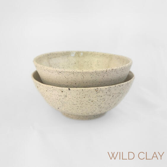Natural Speckle Bowl $36 | 13-15cm w x 8-9cm h | 1 matt & 1 gloss available Highlighting the natural beauty of the speckled clay.